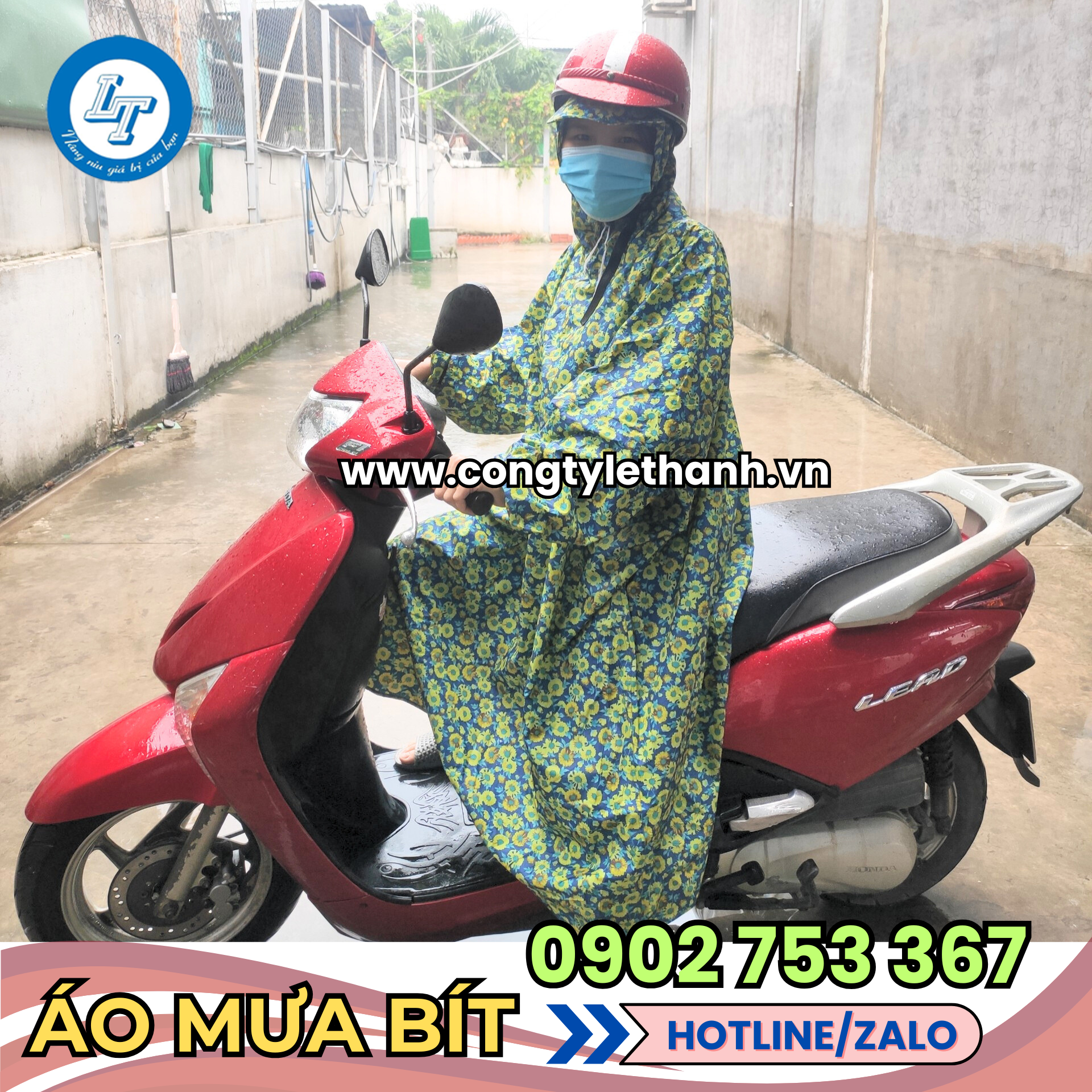 Áo mưa bít mặc thoải mái đi xe máy Áo mưa bít mặc thoải mái đi xe máy