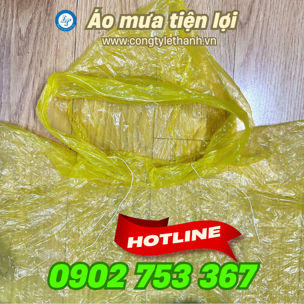 Áo mưa tiện lợi mũ có dây kéo Áo mưa tiện lợi mũ có dây kéo