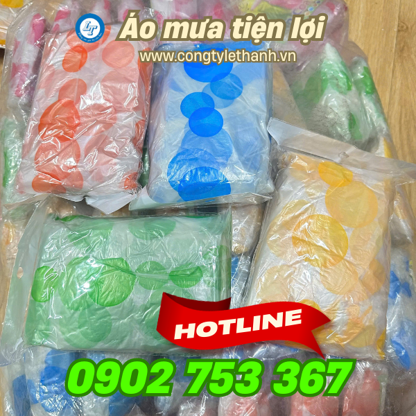 Áo mưa tiện lợi đóng gói 1 áo/túi Áo mưa tiện lợi đóng gói 1 áo/túi