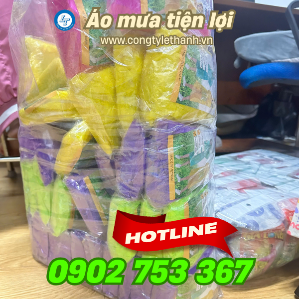 Áo mưa tiện lợi đóng gói 1 áo/túi Áo mưa tiện lợi đóng gói 1 áo/túi