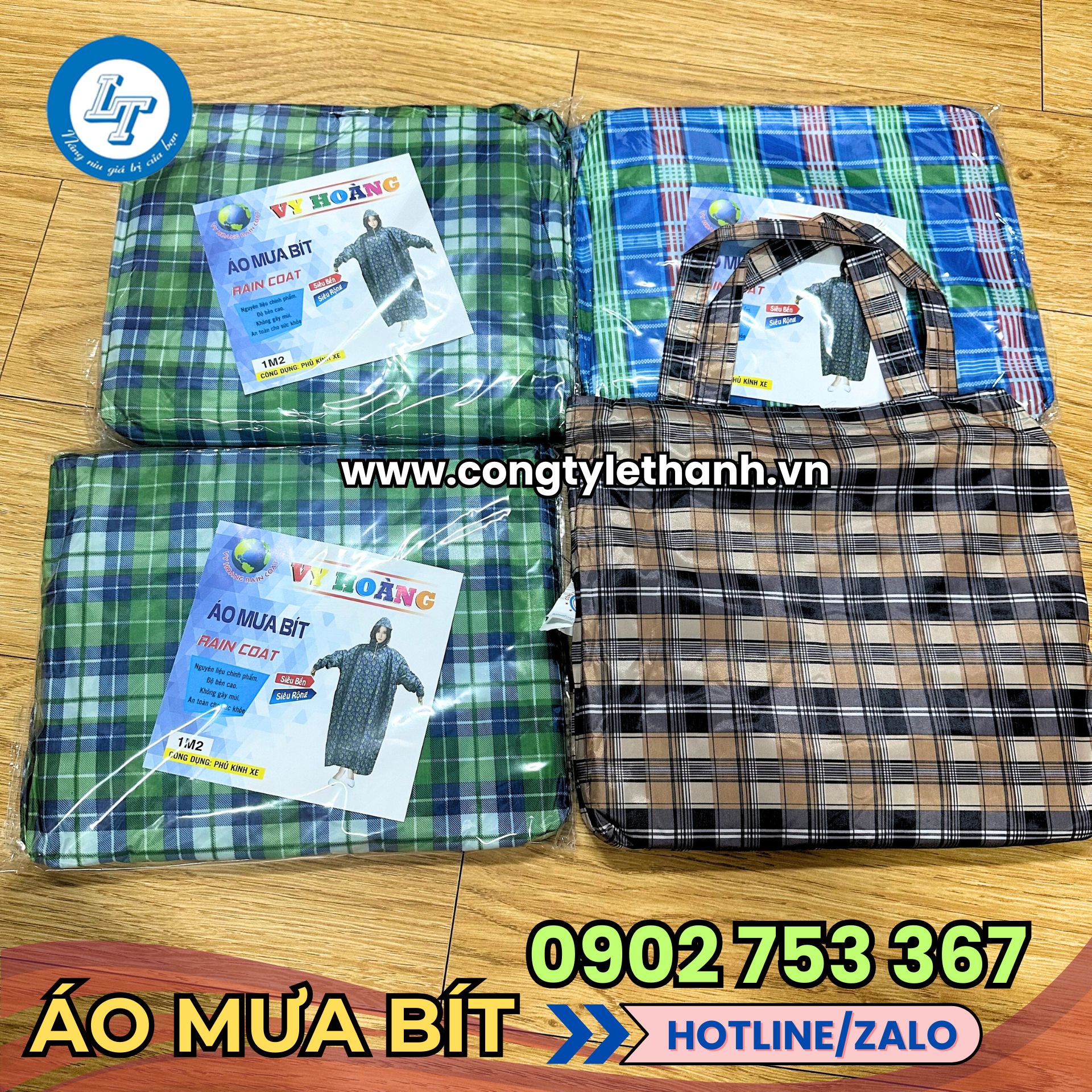 Áo mưa bít có bịch đựng riêng Áo mưa bít có bịch đựng riêng