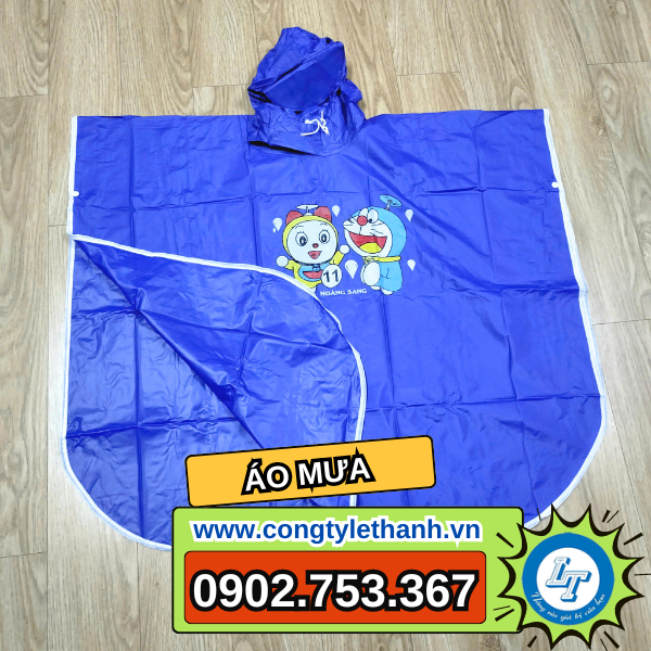 Áo mưa cánh dơi trẻ em in hình ngộ nghĩnh Áo mưa cánh dơi trẻ em in hình ngộ nghĩnh