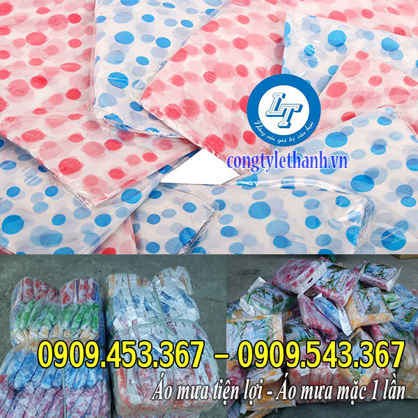 Giá sỉ 50 áo mưa mặc 1 lần tại TPHCM Áo mưa mặc 1 lần có họa tiết