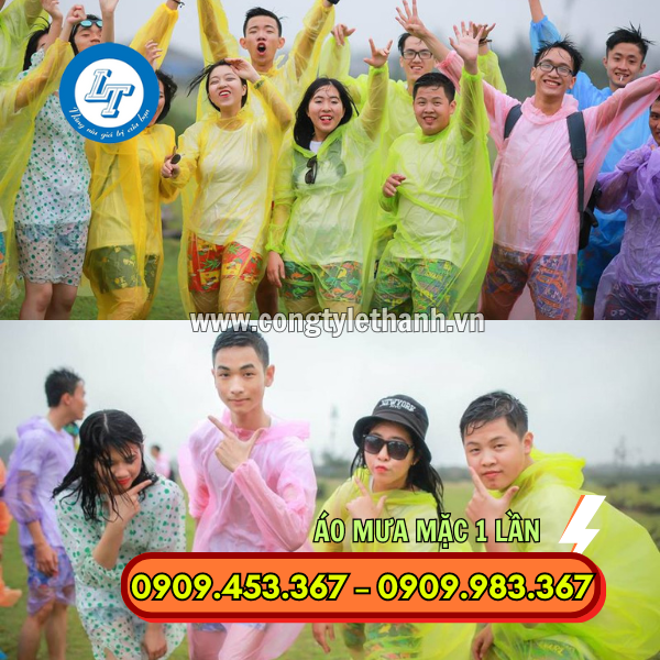 MUA ÁO MƯA DÙNG 1 LẦN TIỆN LỢI GIÁ SỈ RẺ ỨNG DỤNG ÁO MƯA TRONG ĐỒ NHÓM
