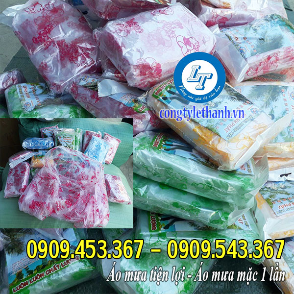 Giá sỉ 50 áo mưa mặc 1 lần tại TPHCM Áo mưa mặc 1 lần có họa tiết