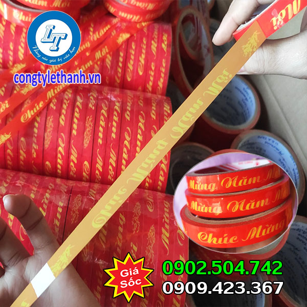 Băng keo in chữ chúc mừng năm mới giá hấp dẫn Băng keo chúc mừng năm mới