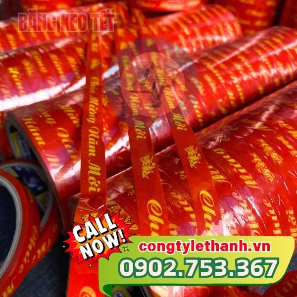 Băng keo tết dán thùng, dán hộp mứt giá sỉ Băng keo tết dán thùng, dán hộp mứt giá sỉ