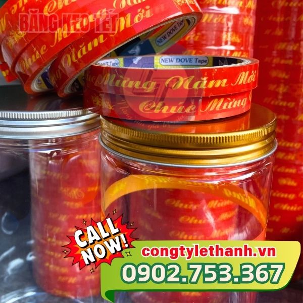 Băng keo tết dán thùng, dán hộp mứt giá sỉ băng keo tết dán thùng, dán hộp mứt giá sỉ