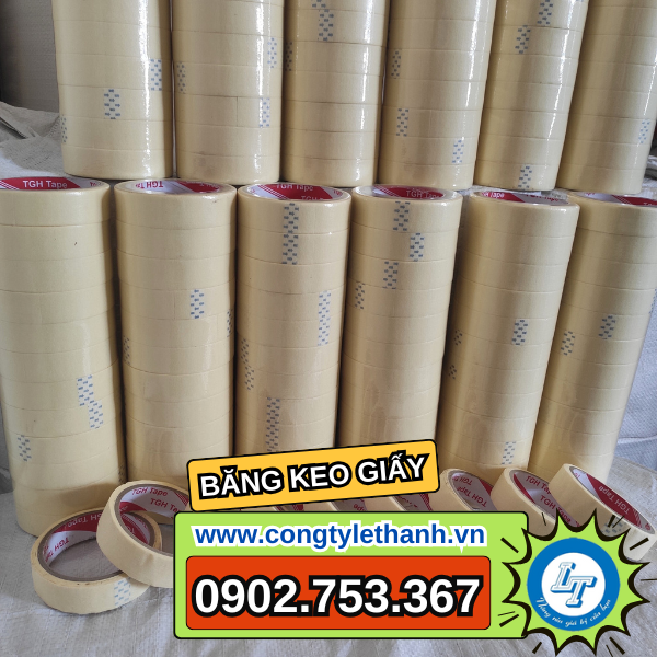 Băng keo giấy sẵn ngay tại kho Băng keo giấy sẵn ngay tại kho