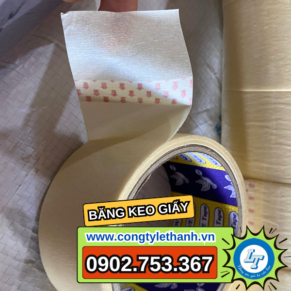 Cấu tạo bên ngoài băng keo giấy Cấu tạo bên ngoài băng keo giấy