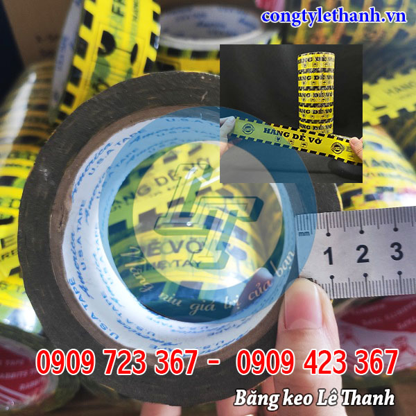 Băng keo hàng dễ vỡ TPHCM giá sỉ tận xưởng Băng keo in chữ hàng dễ vỡ, vui lòng nhẹ tay