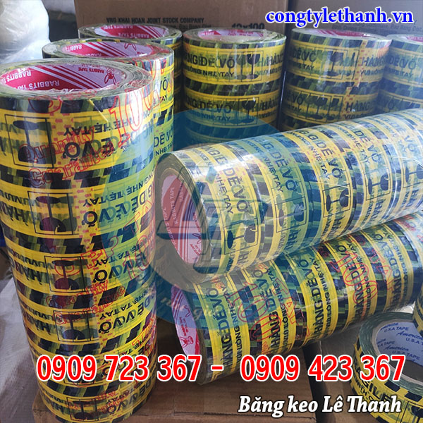 Băng keo hàng dễ vỡ TPHCM giá sỉ tận xưởng Băng keo in chữ hàng dễ vỡ, vui lòng nhẹ tay