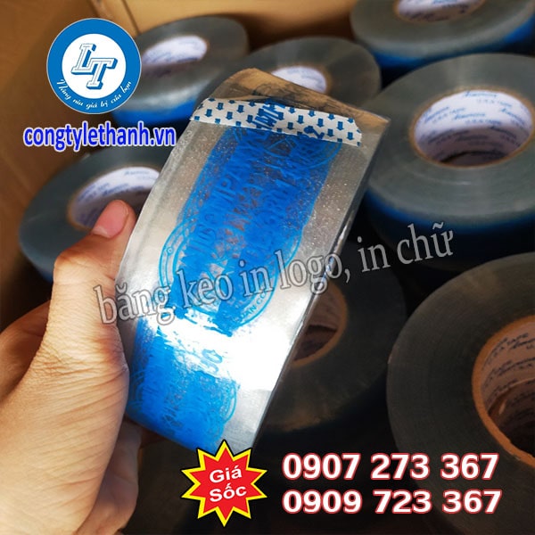Nhận đặt băng keo in logo, in chữ tên công ty Băng keo in logo, in chữ