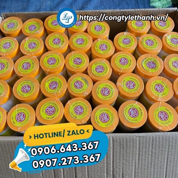 MUA SỈ BĂNG DÍNH NILON CHE SƠN RẺ NHẤT 1 thùng 60 cuộn băng keo che sơn
