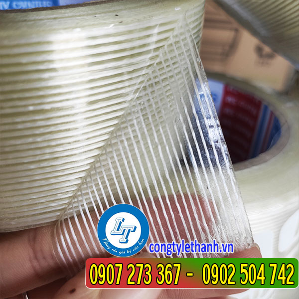 Địa chỉ bán băng keo sợi thủy tinh giá tốt Băng keo sợi thủy tinh 1 sọc