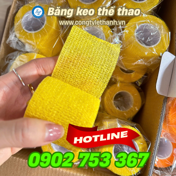 Băng keo thể thao vải co giãn Băng keo thể thao vải co giãn