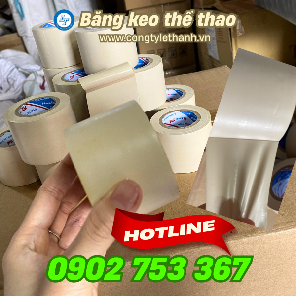 Băng keo thể thao màu cafe Băng keo thể thao màu cafe