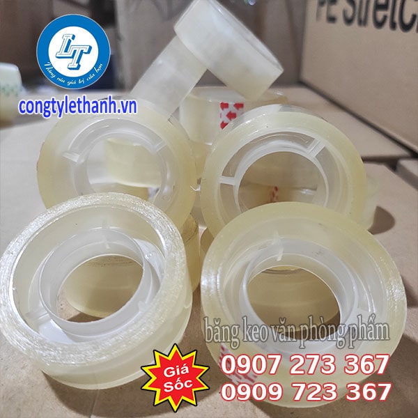 Mua băng keo văn phòng phẩm 1f2, 1f8 nhỏ gọn, tiện lợi Lõi băng keo làm bằng nhựa cứng