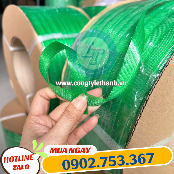 Dây đai nhựa PP bề mặt có đường gân vân Dây đai nhựa PP bề mặt có đường gân vân