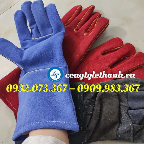 Bao tay da hàn chịu nhiệt chất lượng, giá tốt cho thợ hàn Bao tay da hàn cổ dài
