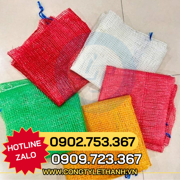 Bao lưới đựng rau củ nông sản giá sỉ, thoáng khí, dễ đóng hàng Bao lưới đựng rau củ nông sản giá sỉ, thoáng khí, dễ đóng hàng