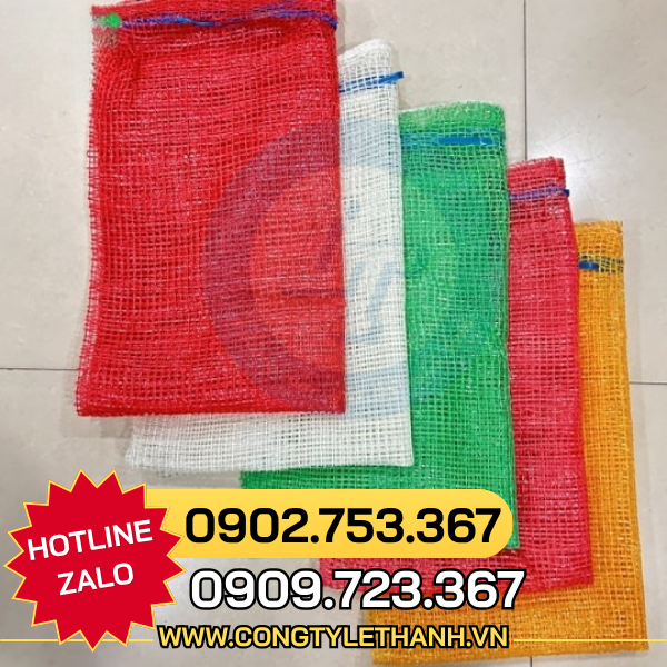 Bao lưới đựng rau củ nông sản giá sỉ, thoáng khí, dễ đóng hàng Bao lưới đựng rau củ nông sản giá sỉ, thoáng khí, dễ đóng hàng