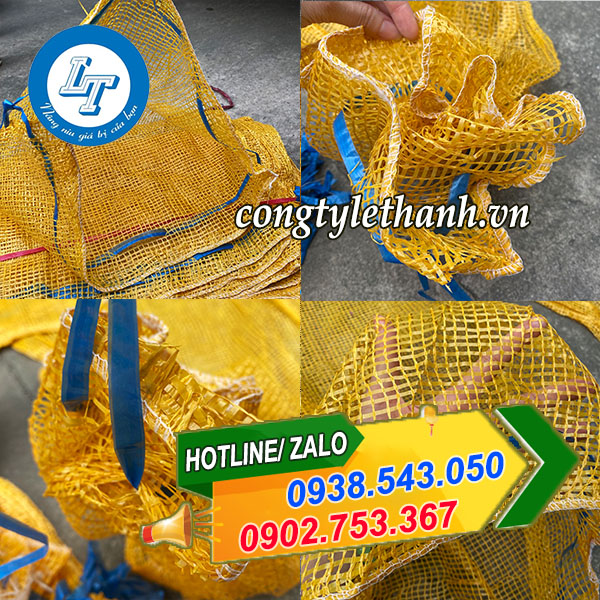 MUA SỈ BAO LƯỚI ĐỰNG NÔNG SẢN, TÚI LƯỚI BỌC TRÁI CÂY GIÁ RẺ HCM cấu tạo bao lưới nhựa