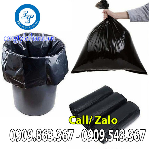 Túi rác cuộn giá rẻ nhiều màu size tiểu, trung, đại Bao rác đen