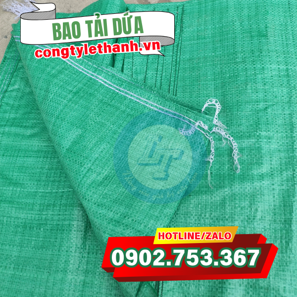 Bao tải dứa được khâu chắc chắn 1 đầu Bao tải dứa được khâu chắc chắn 1 đầu