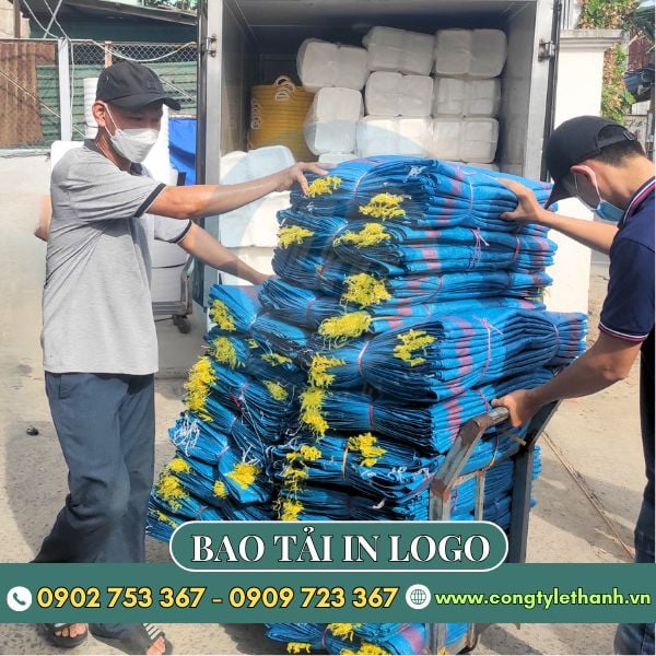 Bao tải đựng gạo 10kg in theo yêu cầu giá rẻ Bao tải đựng gạo 10kg in theo yêu cầu giá rẻ