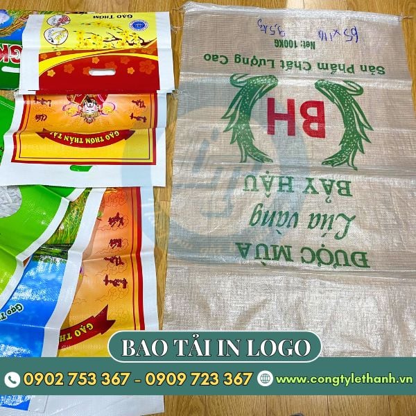 Bao tải đựng gạo không quai đa dạng kiểu mẫu in Bao tải đựng gạo không quai đa dạng kiểu mẫu in