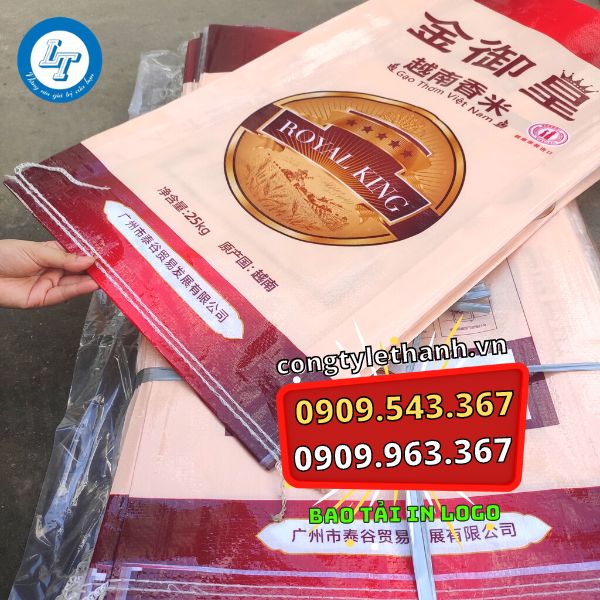 BAO TẢI IN LOGO GIÁ RẺ THEO YÊU CẦU TẠI HCM bao tải in chữ