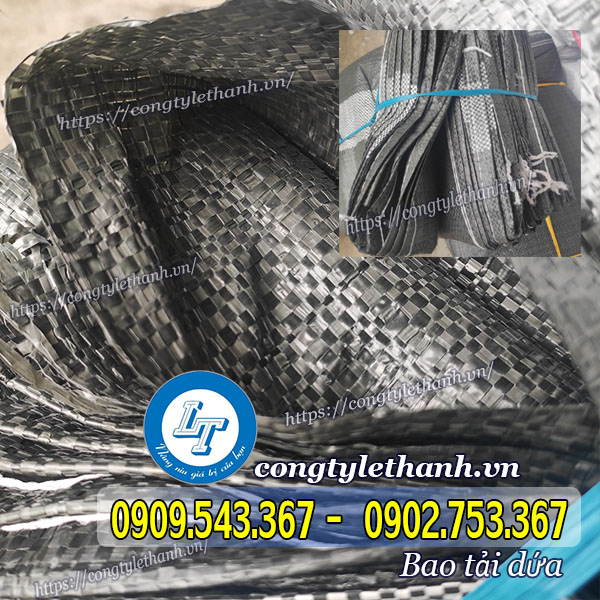 Bỏ sỉ bao đựng gao nhiều kg cho đại lý, cửa hàng bao tải màu đen