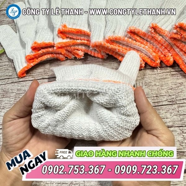 Bao tay len trắng kem 80g – sợi tẩy trắng giá sỉ Găng tay len kem trắng sợi đồng đều