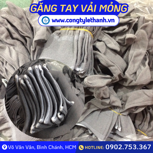 Bao tay vải mỏng không viền Bao tay vải mỏng không viền