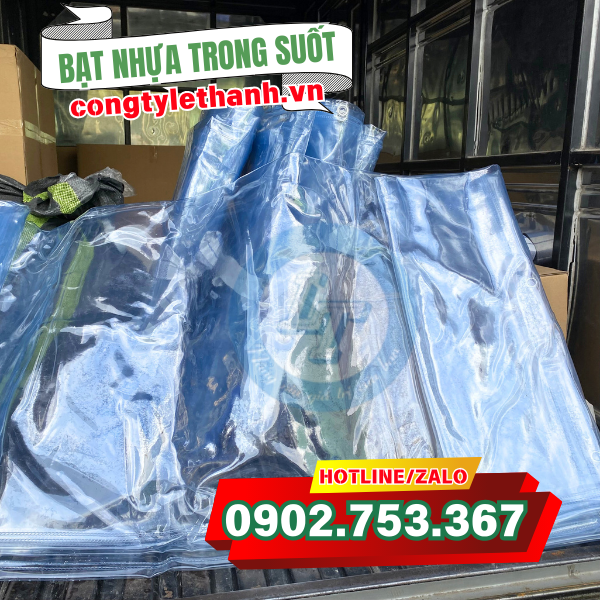Bạt nhựa PVC trong suốt giao đến khách Bạt nhựa PVC trong suốt giao đến khách