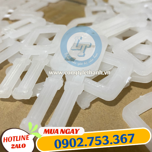 Bọ nhựa siết đai màu trắng bóng láng Bọ nhựa siết đai màu trắng bóng láng