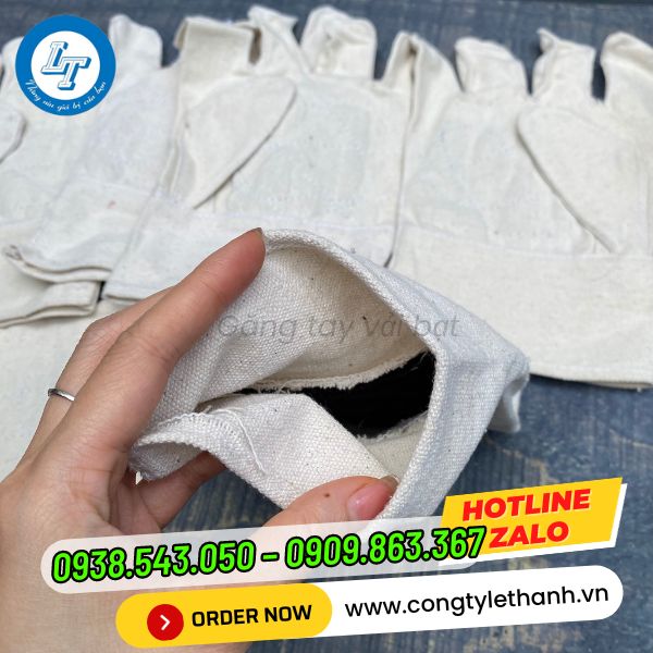 GĂNG TAY VẢI BẠT SỈ RẺ NHẤT cấu tạo găng tay vải bạt