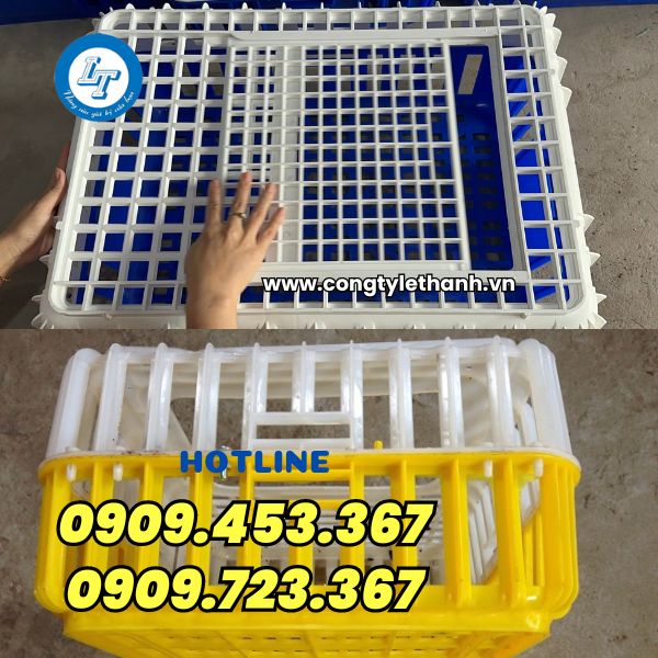 Phân phối sỉ rẻ lồng nhựa đựng gà vịt, nhốt gia cầm cấu tạo lồng nhựa nhốt gà vịt