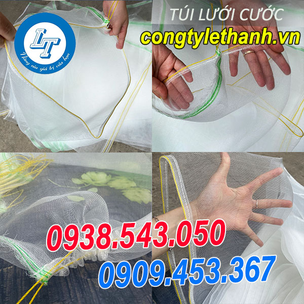 GIÁ BÁN SỈ TÚI LƯỚI BAO MÍT, TÚI LƯỚI CƯỚC BỌC TRÁI CÂY cấu tạo túi lưới cước