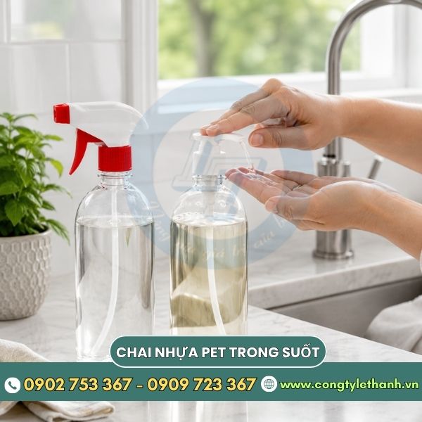 Chai nhựa vòi nhấn rửa tay dễ dàng Chai nhựa vòi nhấn rửa tay dễ dàng
