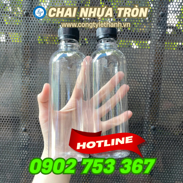Chai nhựa tròn cao Chai nhựa tròn cao