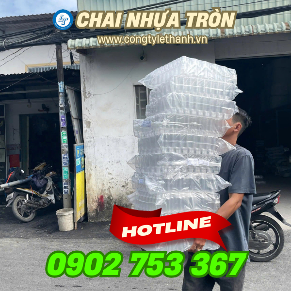 Chai nhựa tròn tại kho Chai nhựa tròn tại kho