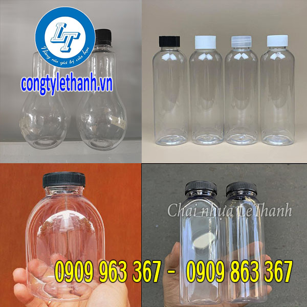 Giá sỉ rẻ chai nhựa đựng nước uống nhiều mẫu mã Chai nhựa các loại