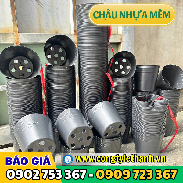 chậu nhựa mềm trồng cây giá sỉ nhiều kích thước