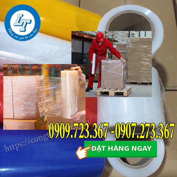 Màng pe màu quấn hàng tiện dụng, giá sỉ mọi nơi Màng pe màu dùng quấn hàng