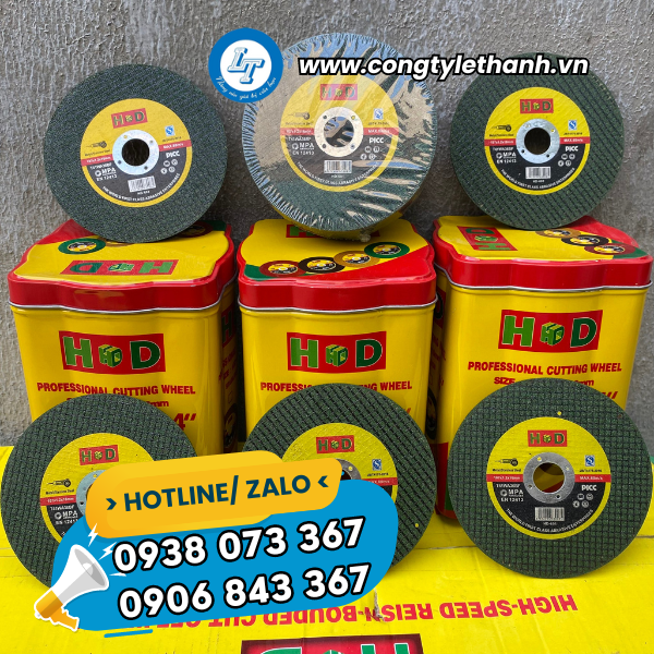 BÁO GIÁ HỘP 100 VIÊN ĐÁ CẮT SẮT, ĐÁ CẮT INOX, ĐÁ CẮT KIM LOẠI HD 1 TẤC đá cắt hd 1 tấc