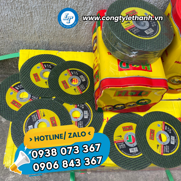 BÁO GIÁ HỘP 100 VIÊN ĐÁ CẮT SẮT, ĐÁ CẮT INOX, ĐÁ CẮT KIM LOẠI HD 1 TẤC đá cắt hd cắt sắt