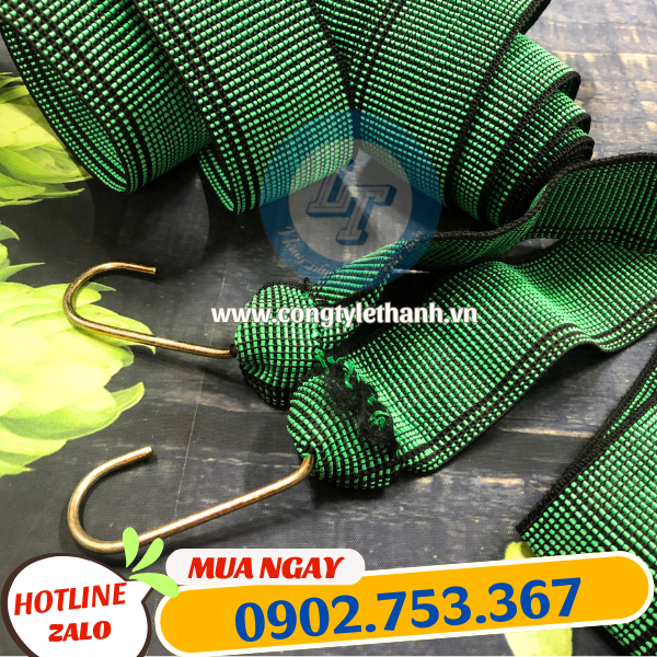 Dây ràng bố có 2 đầu móc giúp neo đồ Dây ràng bố có 2 đầu móc giúp neo đồ