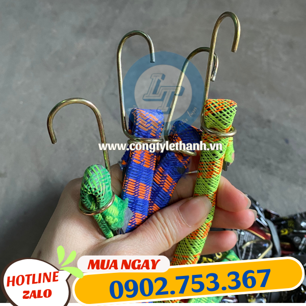 Dây cao su chằng hàng có đầu móc bằng thép không gỉ Dây cao su chằng hàng có đầu móc bằng thép không gỉ
